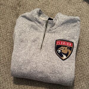 Gray Florida Half-Zip Sweater